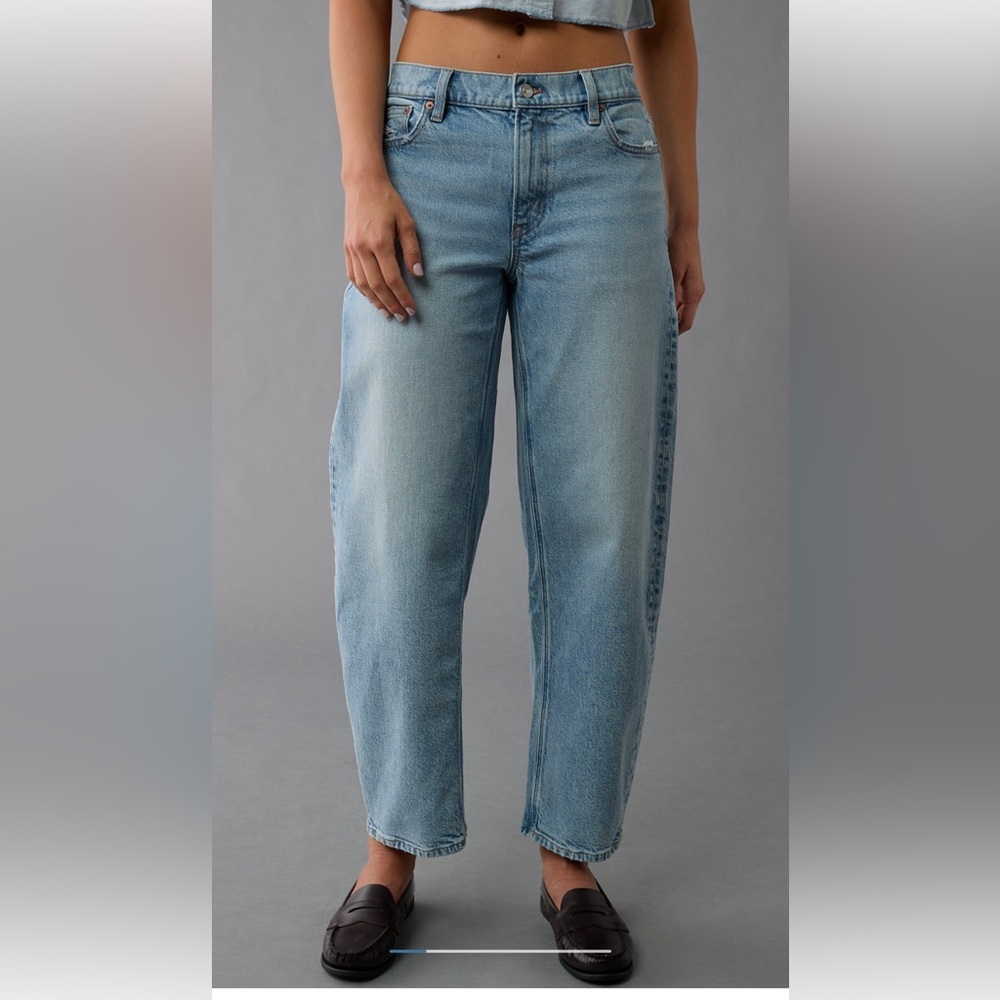 American Eagle Stretch Barrel Jean Sz 8P